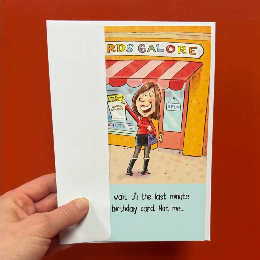 Funny Birthday Card with Cartoon Design